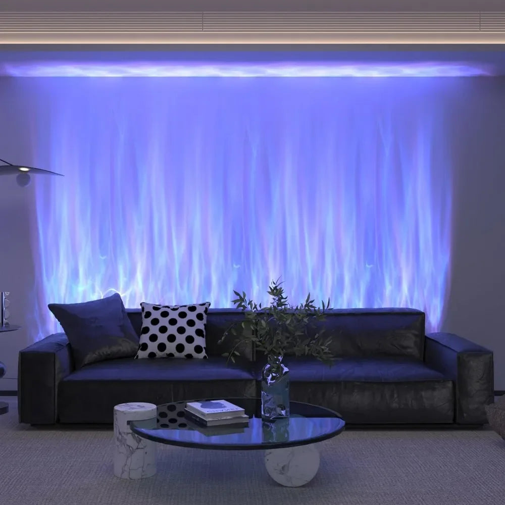 RGBW Dynamic Wave Wall Light,Flowing Water,Aurora Visual-Color Changing Wall Washer Lamp with Remote & APP-Ambient Light 1 Pack - Home Fusion