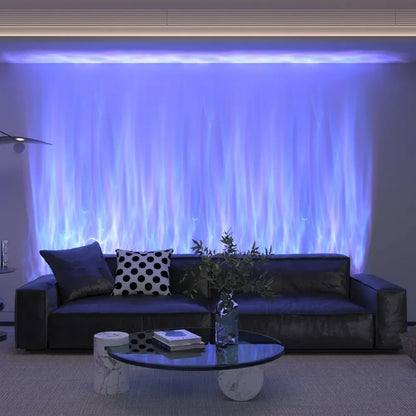 RGBW Dynamic Wave Wall Light,Flowing Water,Aurora Visual-Color Changing Wall Washer Lamp with Remote & APP-Ambient Light 1 Pack - Home Fusion
