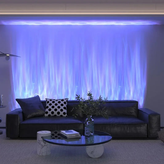 RGBW Dynamic Wave Wall Light,Flowing Water,Aurora Visual-Color Changing Wall Washer Lamp with Remote & APP-Ambient Light 1 Pack - Home Fusion