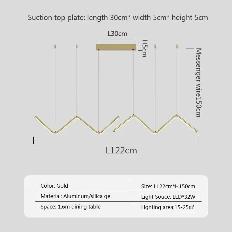 Modern LED Pendant Light Minimalist Chandelier For Dinning Room Kitchen Bar Restaurant Home Decor Led Lighting Remote Control - Home Fusion