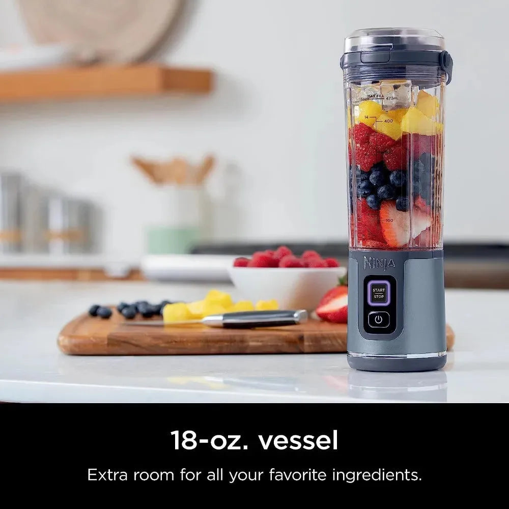 Ninja BPA-free cordless personal blender with 18oz vessel for shakes and smoothies