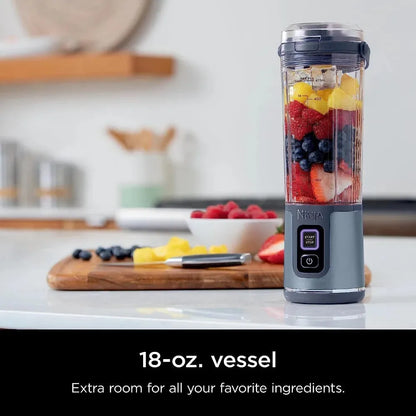 Ninja BPA-free cordless personal blender with 18oz vessel for shakes and smoothies