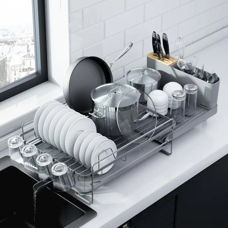 Multifunctional Dish Rack for Kitchen - Home Fusion