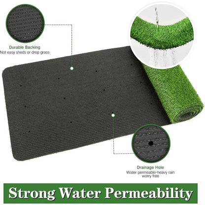 Artificial Grass Turf Lawn 5' x 8' Outdoor Rug, Large Realistic Turf for Garden, Yard, Home Landscape, Playground, Dogs Syntheti Home Fusion Artificial Grass Turf Lawn 5' x 8' Outdoor Rug, Large Realistic Turf for Garden, Yard, Home Landscape, Playground, Dogs Syntheti 076823-f9.myshopify.com