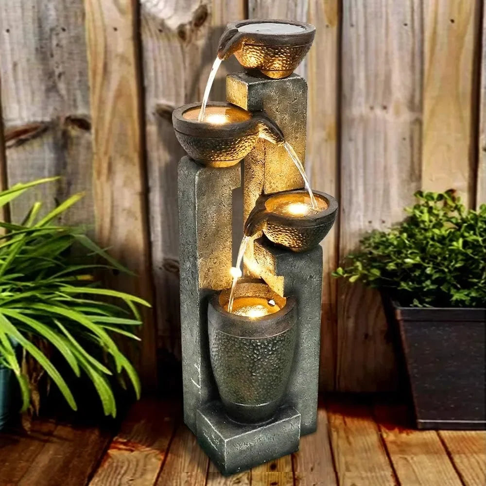 4-story outdoor garden fountain decoration, garden resin fountain, floor terrace, deck, porch, backyard, and home art decoration Home Fusion 4-story outdoor garden fountain decoration, garden resin fountain, floor terrace, deck, porch, backyard, and home art decoration 076823-f9.myshopify.com