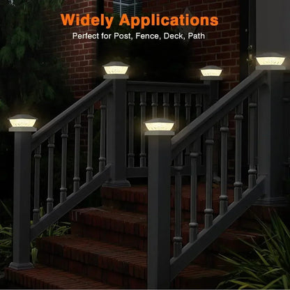 Outdoor Solar Post Lamps for Garden. Home Fusion
