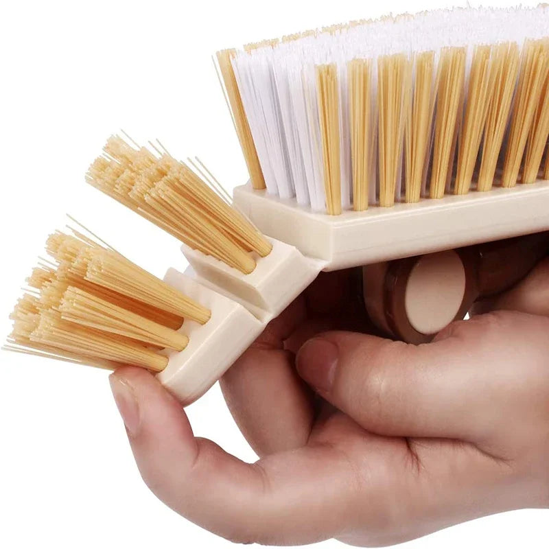 Floor Scrub Brush Cleaning Long Handle Kitchen Bathroom Gap Tools Removable Toilet Rotating Mop Bristles for Tile Ceramic Brush Home Fusion