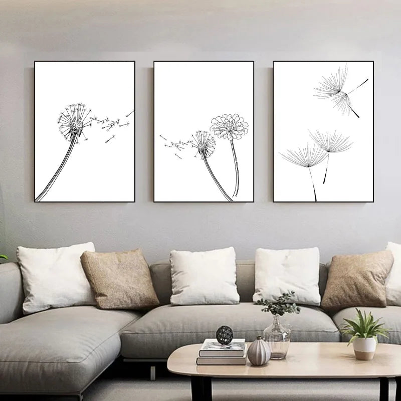 Dandelion Bathroom Black and White Floral Posters Prints Neutral Wall Art Botanical Canvas Painting Living Home Bedroom Decor Home Fusion Dandelion Bathroom Black and White Floral Posters Prints Neutral Wall Art Botanical Canvas Painting Living Home Bedroom Decor 076823-f9.myshopify.com