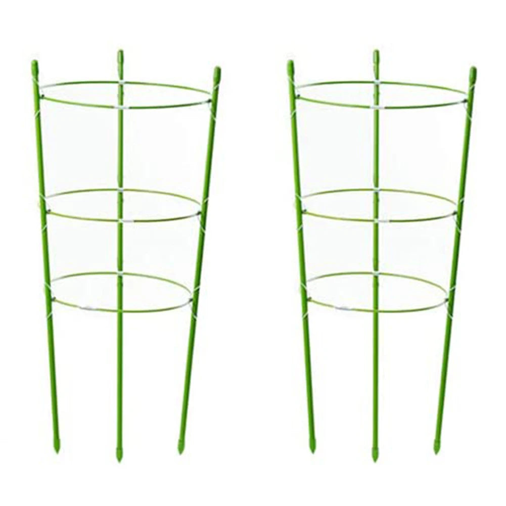 2PCS Detachable Plant Support Pile Garden Flower Stand Cage Grow Fixing Rod Vine Climbing Bracket Stake Holder Garden Accsesorie - Home Fusion