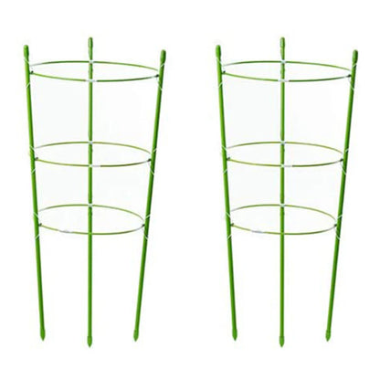 2PCS Detachable Plant Support Pile Garden Flower Stand Cage Grow Fixing Rod Vine Climbing Bracket Stake Holder Garden Accsesorie - Home Fusion