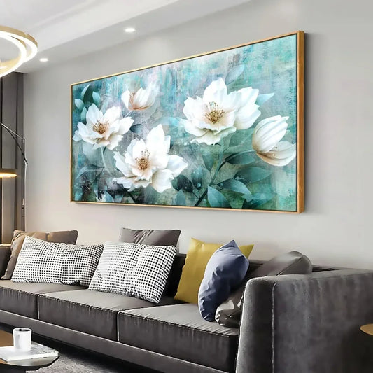 44453516869803 Framed Abstract Roses Wall Art for Living Room Grey Green Painting  Watercolor Paintings  Canvas Prints Decor Home 076823-f9.myshopify.com