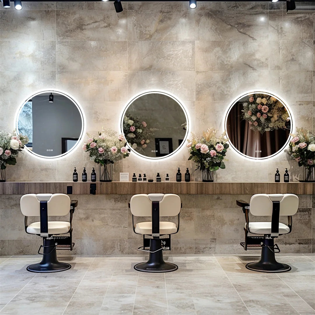 LUVODI Smart Illuminate Large Round Mirror for Bathroom Touch Screen Dimmable Anti-fog Bathroom LED Light Mirror Home Fusion LUVODI Smart Illuminate Large Round Mirror for Bathroom Touch Screen Dimmable Anti-fog Bathroom LED Light Mirror 076823-f9.myshopify.com