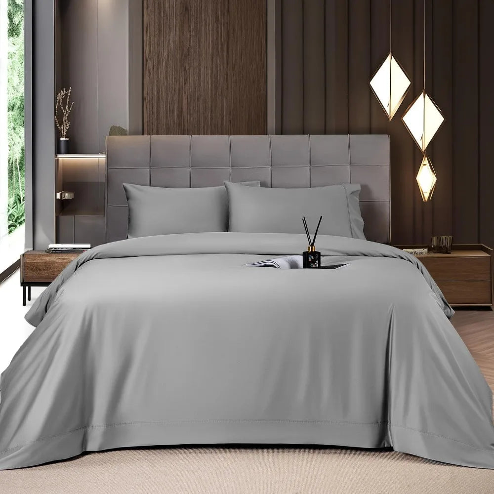 44567091216555|44567091282091|44567091314859 Bedspreads and Covers Silky Bedding Sheets & Pillowcases Full Sheet Set 076823-f9.myshopify.com