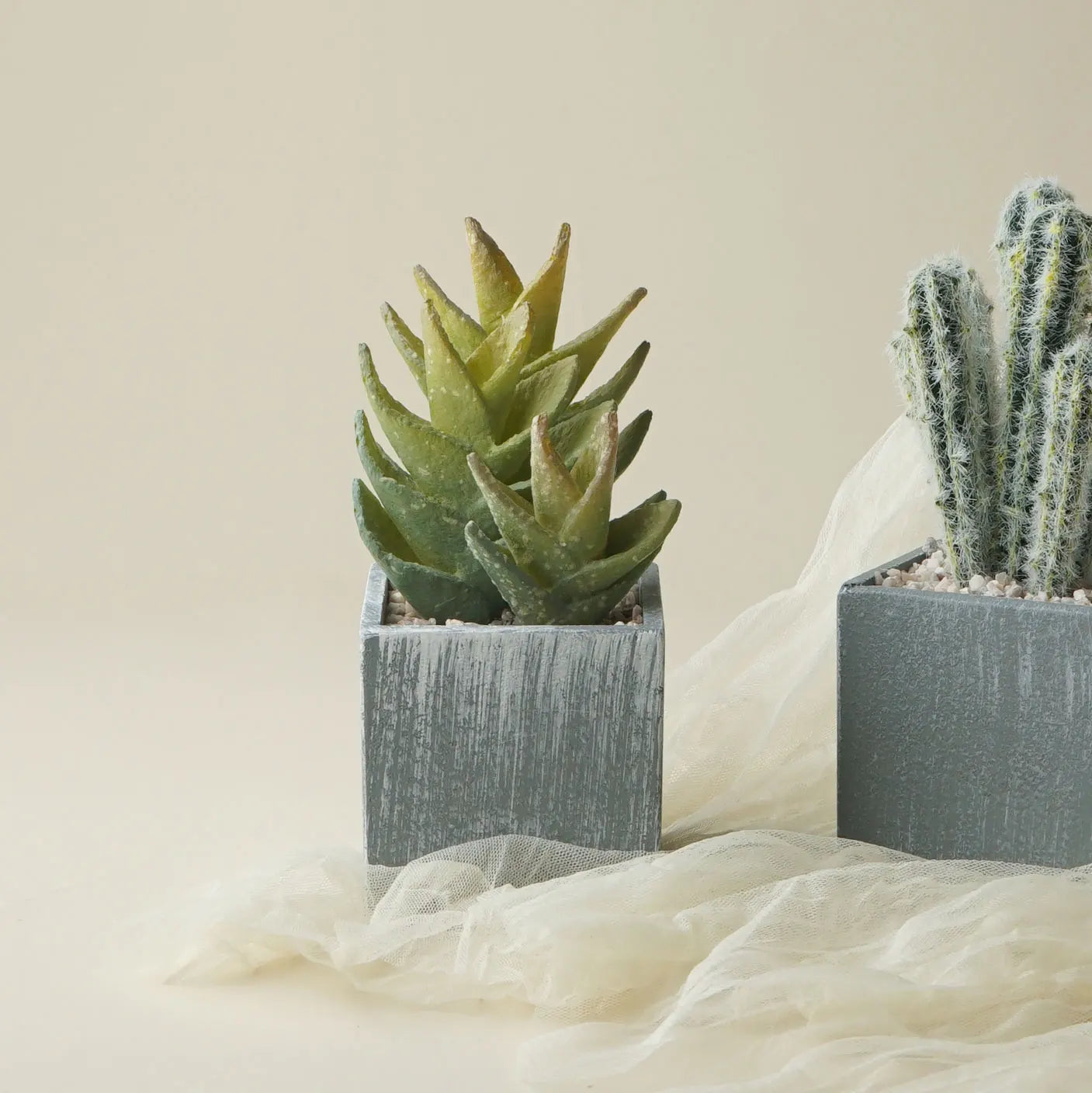 Artificial Succulents Potted,Realistic Fake Small Succulents Plants in Pots Decorative - Home Fusion