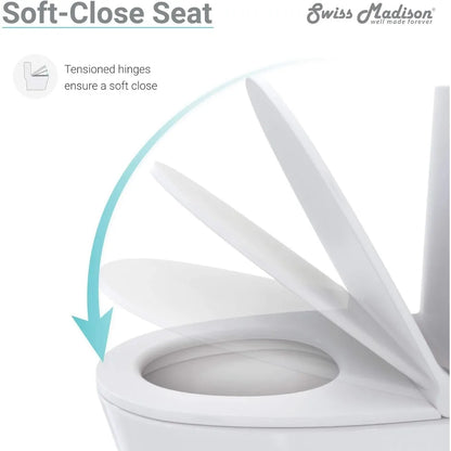 Toilets Glossy White Bathroom Items One Piece Toilet Folding Cleaning Parts Fixture Home Improvement - Home Fusion