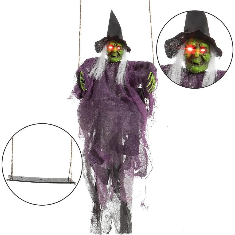 Outdoor Halloween Decorations 2 Packs Hanging Ghosts Halloween Decor with Lighted Up Eyes, 3.9ft Witch Decor / 3ft Pumpkin Face Home Fusion Outdoor Halloween Decorations 2 Packs Hanging Ghosts Halloween Decor with Lighted Up Eyes, 3.9ft Witch Decor / 3ft Pumpkin Face 076823-f9.myshopify.com