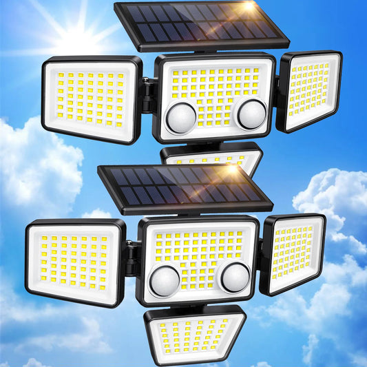 Solar Flood Security Lights for Backyard Yard Patio