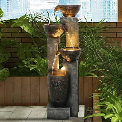 4-story outdoor garden fountain decoration, garden resin fountain, floor terrace, deck, porch, backyard, and home art decoration Home Fusion 4-story outdoor garden fountain decoration, garden resin fountain, floor terrace, deck, porch, backyard, and home art decoration 076823-f9.myshopify.com