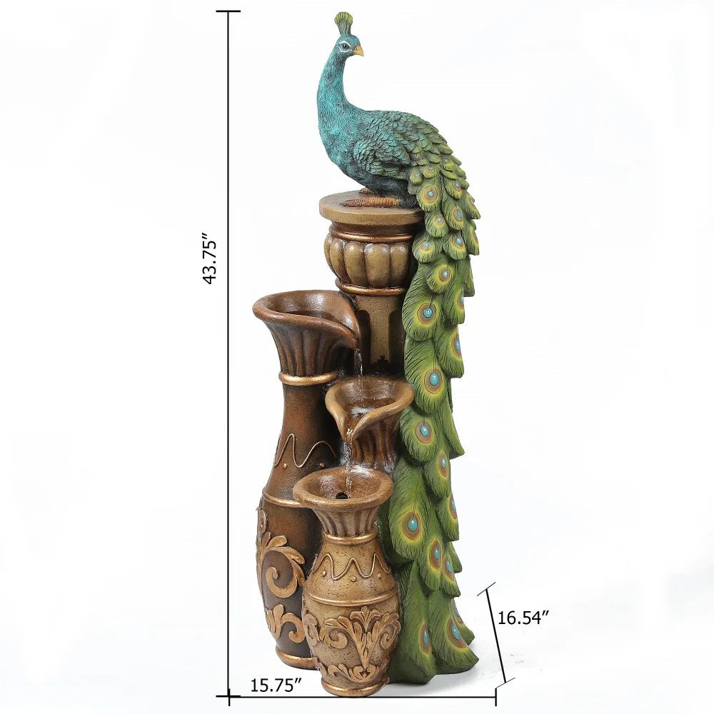2024 New Outdoor Water Fountains, Resin Pedestal Garden Water Fountain Outdoor with LED Light for Garden Patio and Backyard Home Fusion 2024 New Outdoor Water Fountains, Resin Pedestal Garden Water Fountain Outdoor with LED Light for Garden Patio and Backyard 076823-f9.myshopify.com