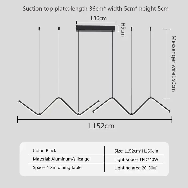 Modern LED Pendant Light Minimalist Chandelier For Dinning Room Kitchen Bar Restaurant Home Decor Led Lighting Remote Control - Home Fusion