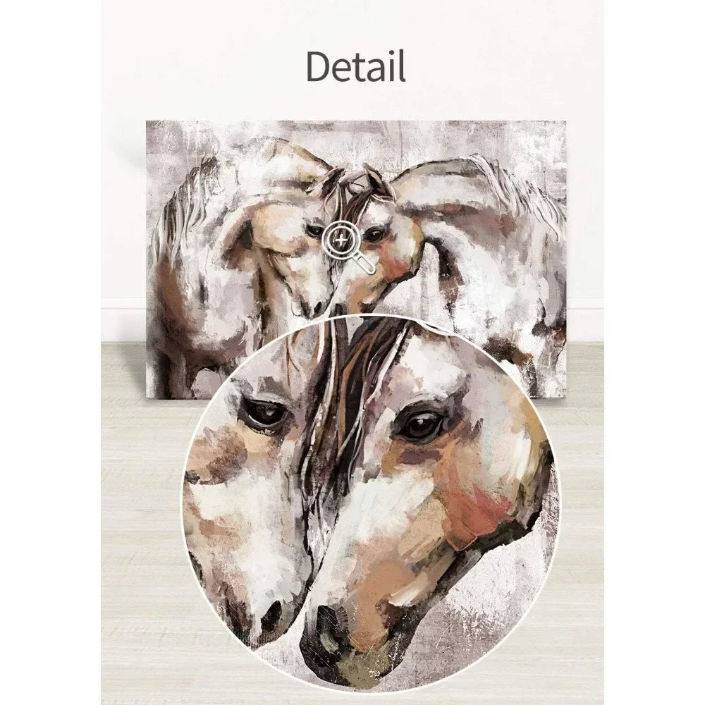 `Horse Canvas Wall Art Farmhouse Horses Pictures Wall Decor Western Painting Bedroom Decor for Sweet Couple Home Fusion `Horse Canvas Wall Art Farmhouse Horses Pictures Wall Decor Western Painting Bedroom Decor for Sweet Couple 076823-f9.myshopify.com