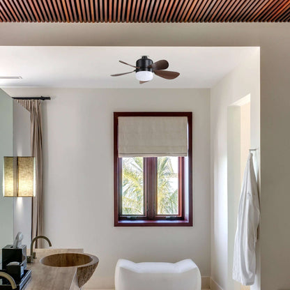 Modern 16-Inch Ceiling Fan With LED DC Enclosed E27 Socket Ceiling Fan Light Remote Control - Home Fusion