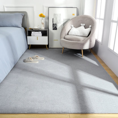 Black Rugs Living Room Carpet Nonslip Bedside Rugs Large Soft Floor Rug Children Game Mat Rectangular Home Decoration - Home Fusion