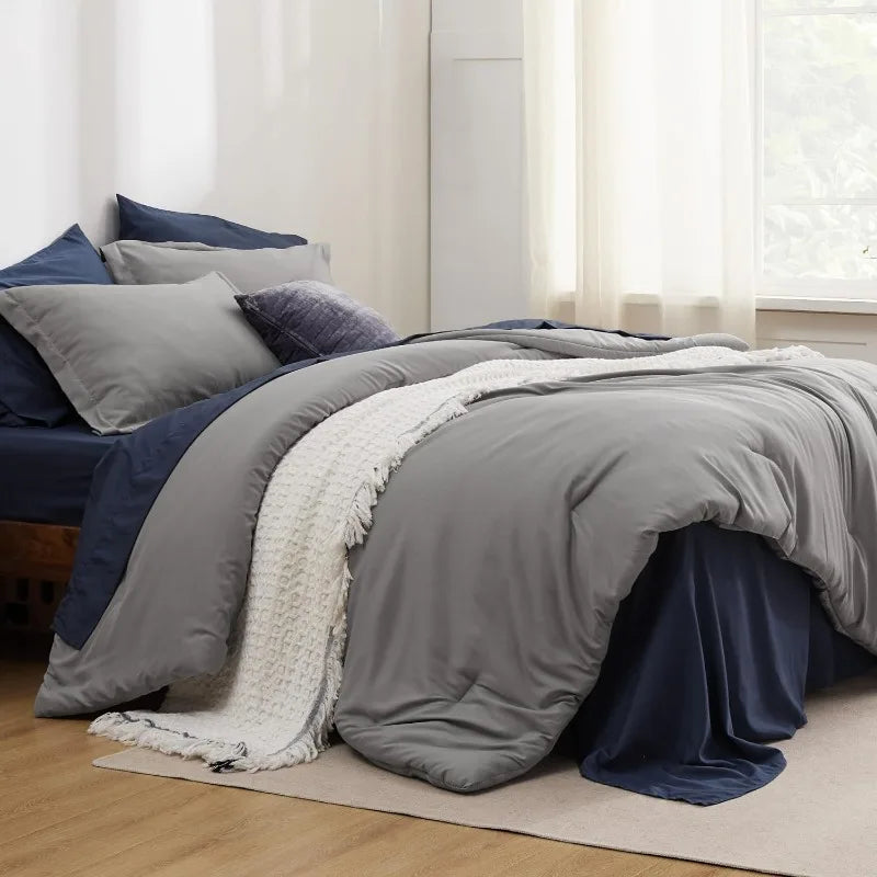 Queen Comforter Set for Queen Size Bed with Sheets. - Home Fusion