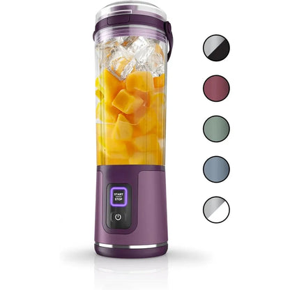 USB-C rechargeable portable blender with dishwasher-safe parts for smoothies and juices