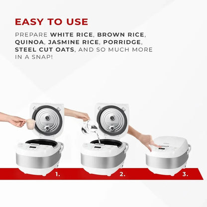 Cuckoo 6 cup (uncooked)/12 cup (cooked) Rice Cooker, 10 Menu Options: Oatmeal, Brown Rice & More, Touch-Screen - Home Fusion