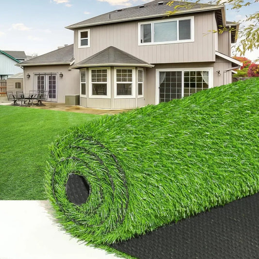 Artificial Grass Turf Lawn 5' x 8' Outdoor Rug, Large Realistic Turf for Garden, Yard, Home Landscape, Playground, Dogs Synthetic