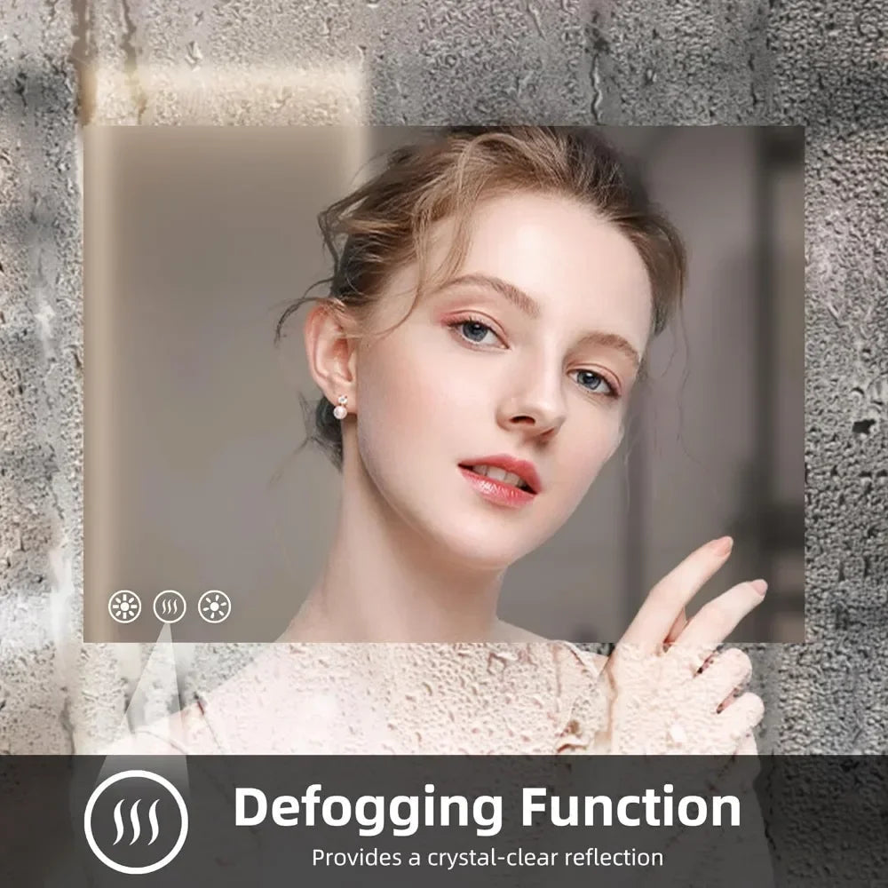 Mirror cabinet, bathroom vanity mirror, wall mirror with light, dimmable front and rear mirrors, double LED lights anti-fog Home Fusion Mirror cabinet, bathroom vanity mirror, wall mirror with light, dimmable front and rear mirrors, double LED lights anti-fog 076823-f9.myshopify.com