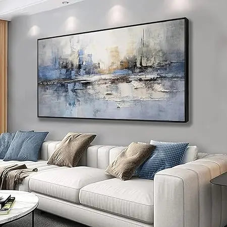 Wall Art Gold Abstract Tree of Life Framed Modern Artwork Canvas Painting Textured Tree Pictures Wall Decor Home Decor Wall - Home Fusion