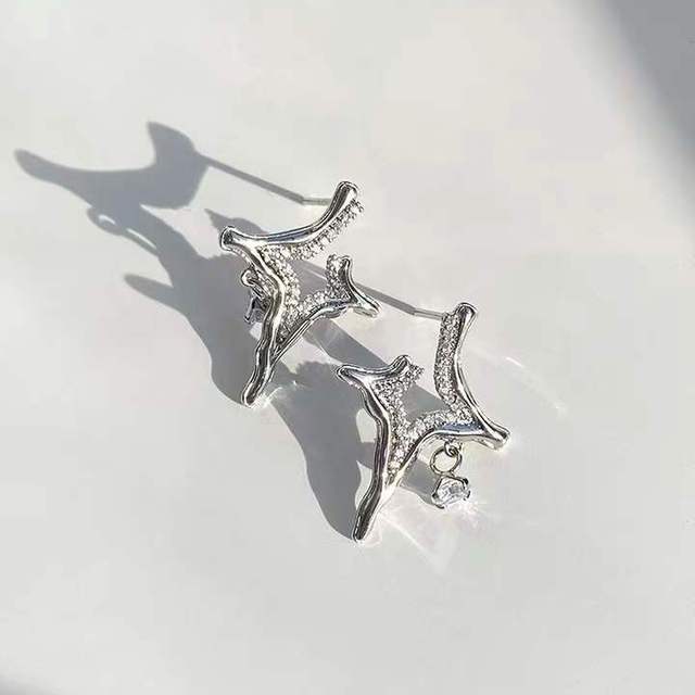 Asterism Rhinestone Earrings - Home Fusion