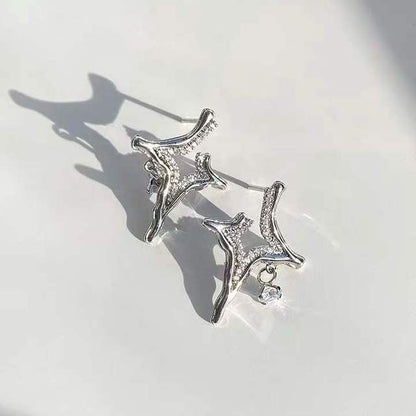Asterism Rhinestone Earrings - Home Fusion