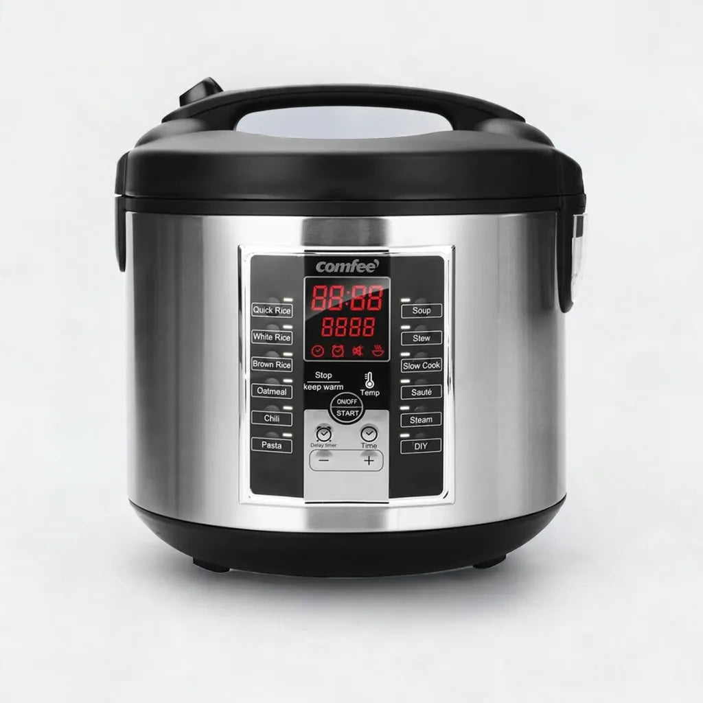 Rice Cooker 10 cup uncooked, Food Steamer, Stewpot, 12 Cooking Programs, Multi Cooker Large Capacity 5.2Qt, 24 Hours Preset