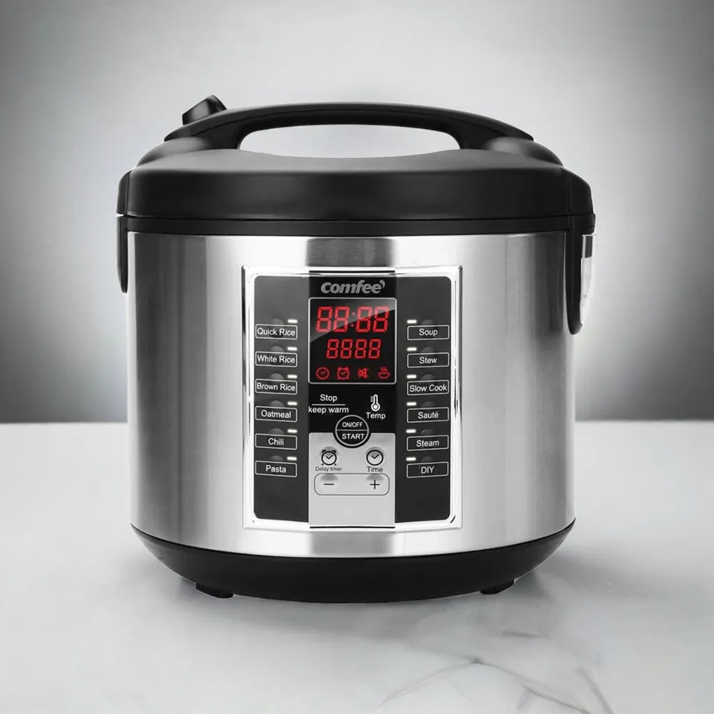 Rice Cooker 10 cup uncooked, Food Steamer, Stewpot, 12 Cooking Programs, Multi Cooker Large Capacity 5.2Qt, 24 Hours Preset