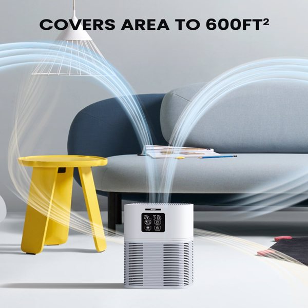 2 in 1 Air Purifier for Home Allergies Pets Hair Odor Eliminators, Aromatherapy diffuser and Auto Mode, Quiet Air Cleaner - Home Fusion
