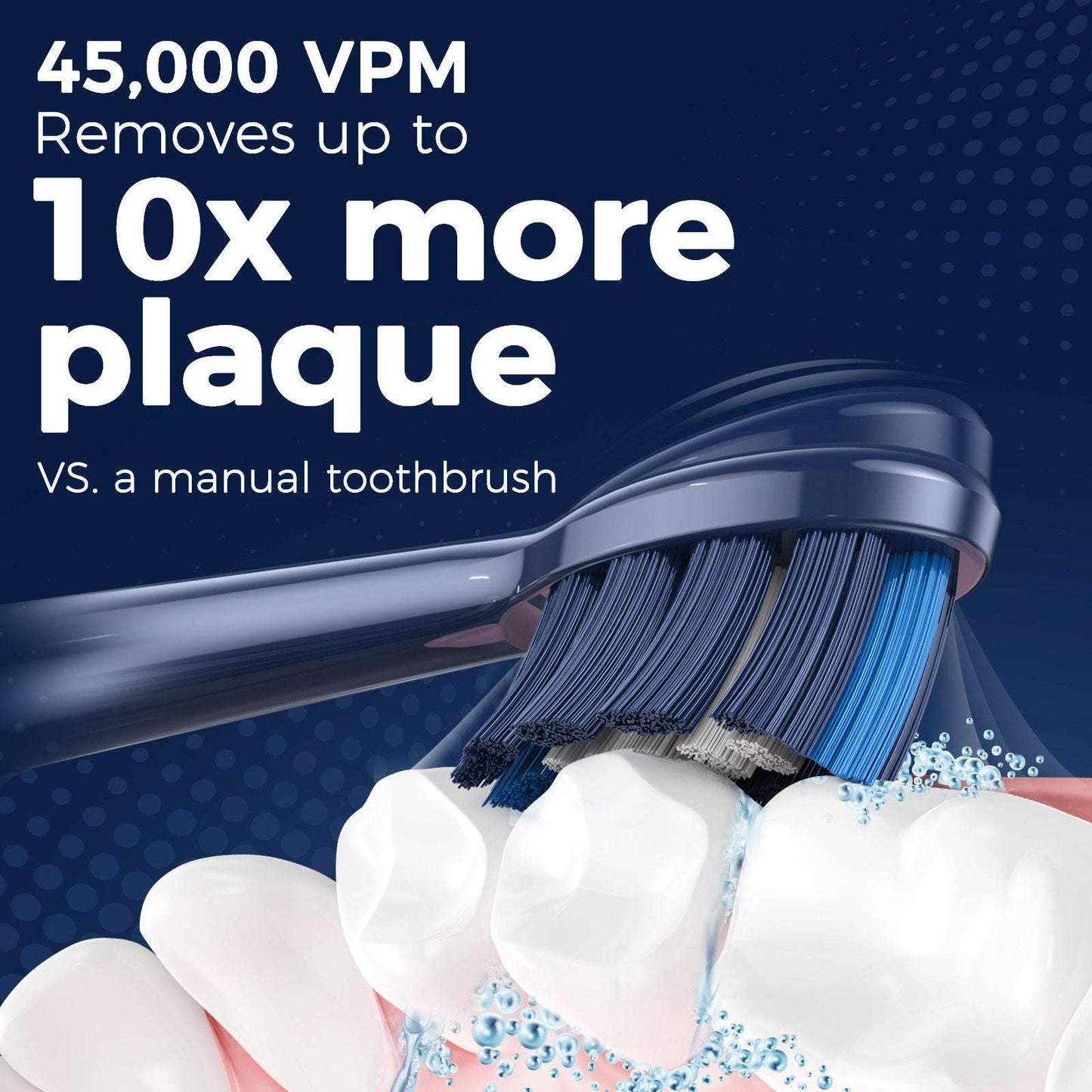 Electric Toothbrush for Adults - Rechargeable Electric Toothbrushes with Brush Heads &amp; Holder, Travel Case, Power Electric Toothbrush with Holder，3 Hours Charge for 120 Days - Home Fusion