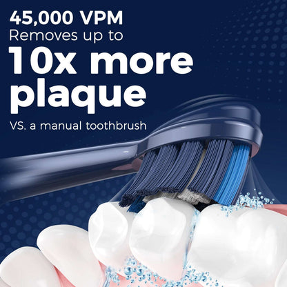 Electric Toothbrush for Adults - Rechargeable Electric Toothbrushes with Brush Heads &amp; Holder, Travel Case, Power Electric Toothbrush with Holder，3 Hours Charge for 120 Days - Home Fusion