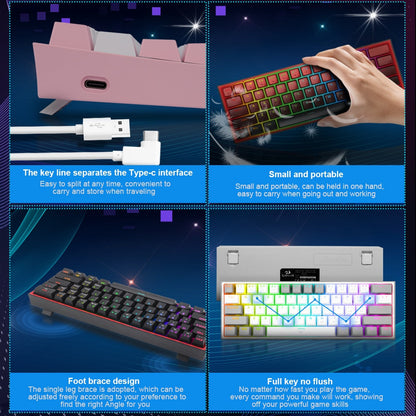 Mini Mechanical Gaming Wired Keyboard - Home Fusion