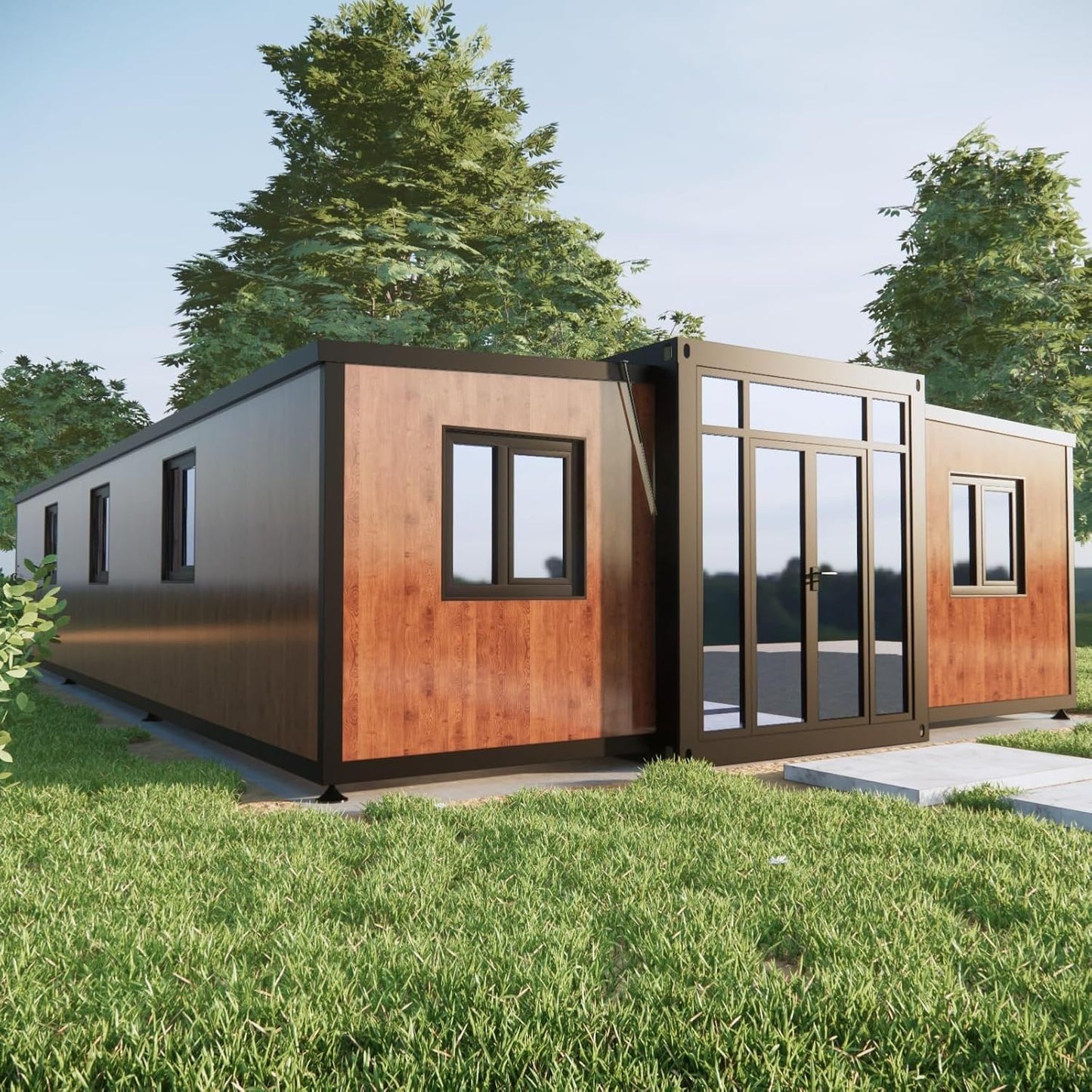40FT Portable Tiny Home – 3 Bed, Modular Kitchen & Full Bathroom - Home Fusion