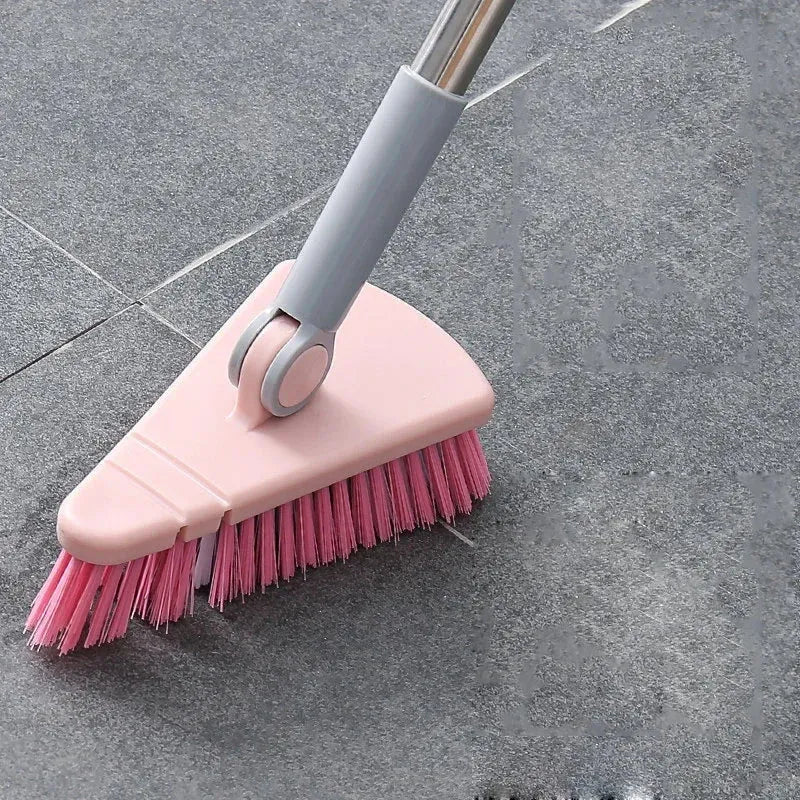 Floor Scrub Brush Cleaning Long Handle Kitchen Bathroom Gap Tools Removable Toilet Rotating Mop Bristles for Tile Ceramic Brush - Home Fusion