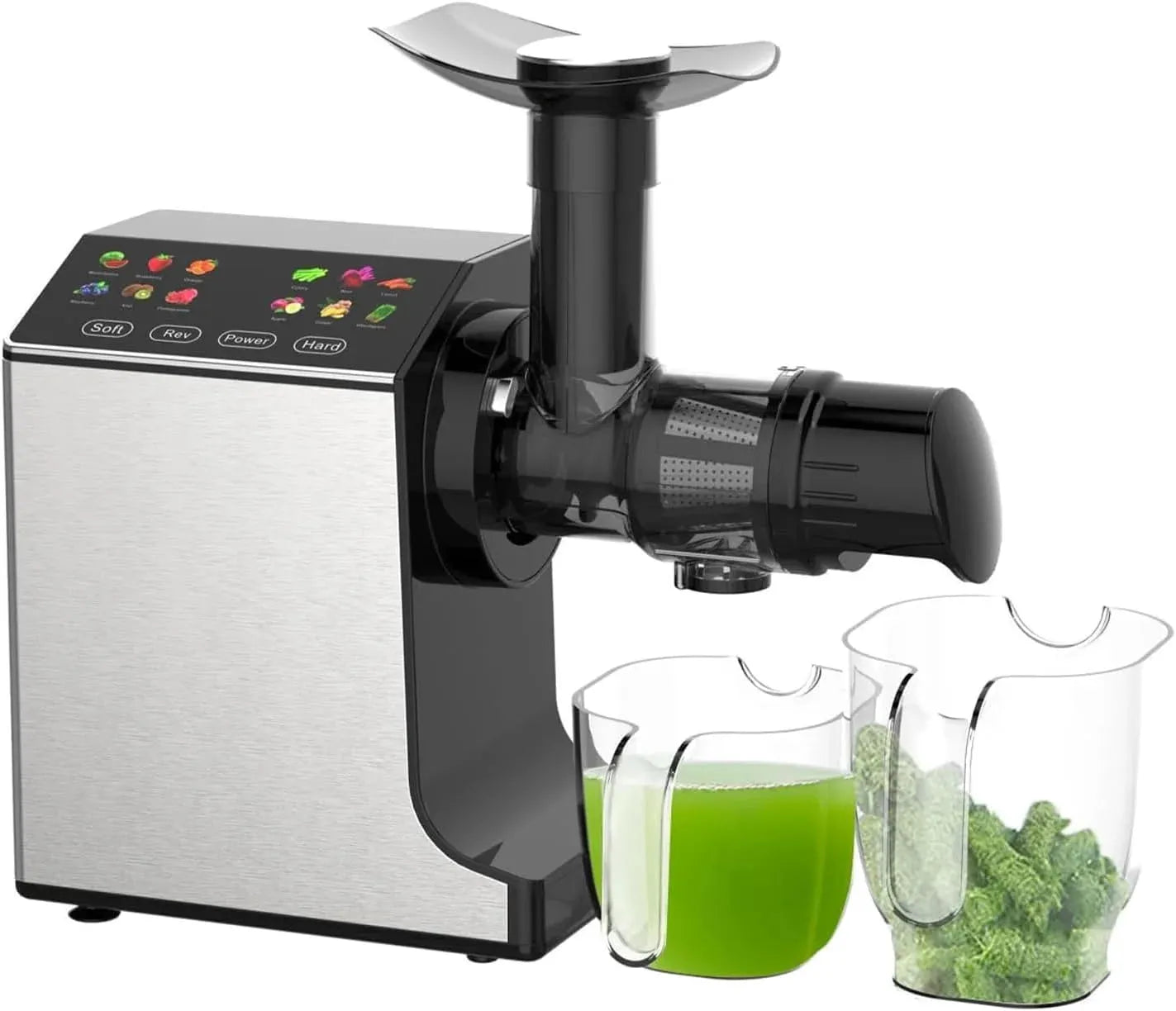 Portable Juicer with 2 Speed Modes, Touchscreen Cold Press Juicer, Safe & Quiet Operation and Easy To Clean, Juicer - Home Fusion