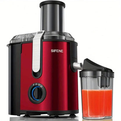 High-Power Hervigour Juicer Machine, Large 3.2" Feed Chute, Quick Juice Extractor for Whole Fruits & Veggies, 3-Speed Settings, - Home Fusion