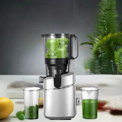 Juicer Machines Self-Feeding Masticating Juicer Fit Whole Fruits Vegetables Cold Press Electric Juicer Machines Portable Blender