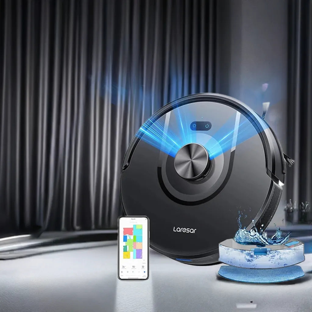 Laresar 01 Robot Vacuum Cleaner Mop LDS Lidar Navigation 5000Pa Smart Planned Mapping Home Floor Washing Carpet Pet Hair Clean - Home Fusion