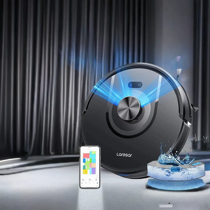 Laresar 01 Robot Vacuum Cleaner Mop LDS Lidar Navigation 5000Pa Smart Planned Mapping Home Floor Washing Carpet Pet Hair Clean - Home Fusion
