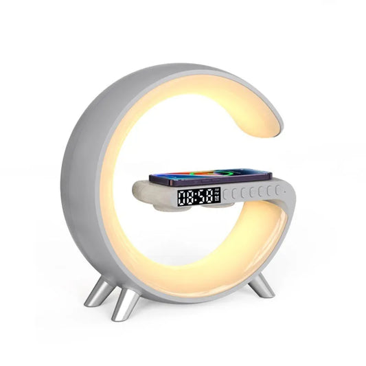 Wireless Charger Speaker With Bluetooth & LED Lamp - Home Fusion