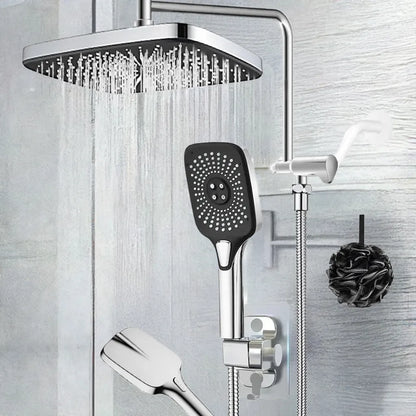 12 Inch Shower Head with Handheld Spray, 4 Sets of High-pressure Shower Heads with Handheld Spray - Home Fusion